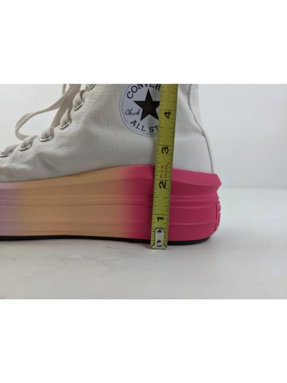 Converse Girls Chuck Taylor All Star Move Platform White Bright Ombre Size 6.5